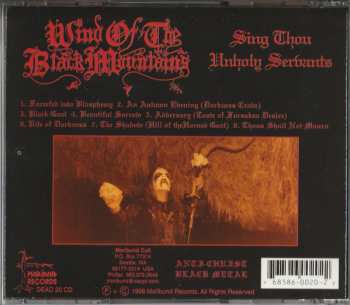 CD Wind Of The Black Mountains: Sing Thou Unholy Servants 556142