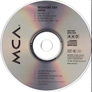 CD Wishbone Ash: Argus 565963