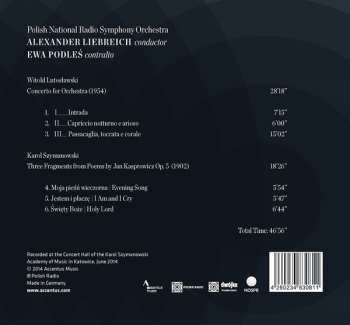 CD Witold Lutoslawski: Lutosławski / Szymanowski 260648