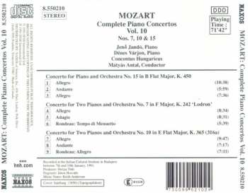 CD Wolfgang Amadeus Mozart: Mozart Complete Piano Concertos, Vol. 10 309463