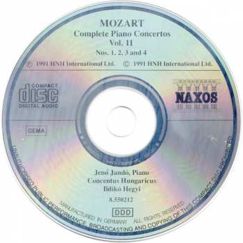 CD Wolfgang Amadeus Mozart: Complete Piano Concertos, Vol. 11 324581