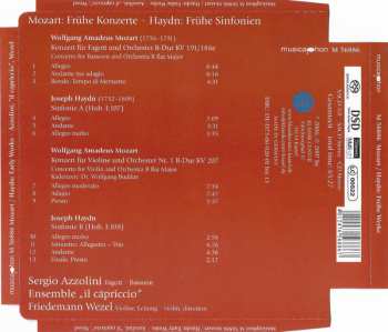 SACD Wolfgang Amadeus Mozart: Frühe Konzerte • Early Concertos / Frühe Sinfonien • Early Symphonies 384724