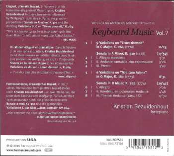 CD Wolfgang Amadeus Mozart: Keyboard Music Vol. 7 546119