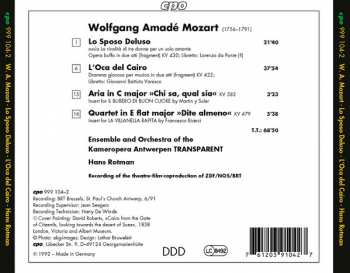 CD Wolfgang Amadeus Mozart: L'Oca Del Cairo / Lo Sposo Deluso / Aria KV 582 / Quartet KV 479 325125