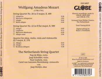 CD Wolfgang Amadeus Mozart: Quartets & Oboe Quartet 326913