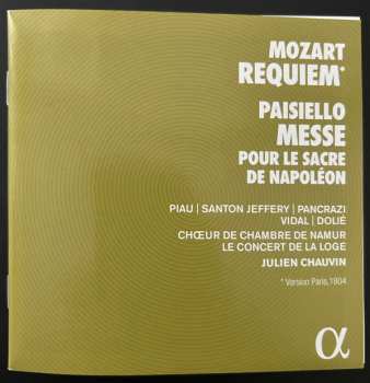 CD Wolfgang Amadeus Mozart: Requiem / Messe Pour Le Sacre De Napoléon 582573