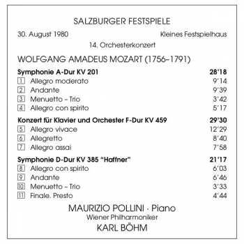 CD Wolfgang Amadeus Mozart: Symphonie KV 201 / Klavierkonzert KV 459 / Symphonie KV 385 "Haffner" 175717