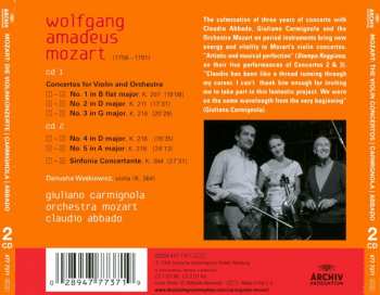 2CD Wolfgang Amadeus Mozart: The Violin Concertos | Sinfonia Concertante 38979