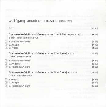 2CD Wolfgang Amadeus Mozart: The Violin Concertos | Sinfonia Concertante 38979