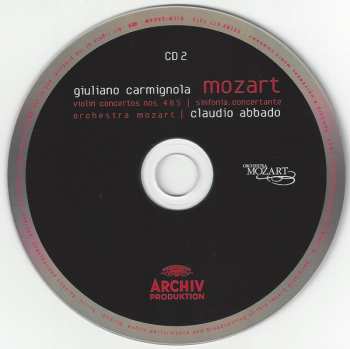 2CD Wolfgang Amadeus Mozart: The Violin Concertos | Sinfonia Concertante 38979