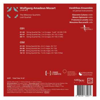 2CD Wolfgang Amadeus Mozart: The Milanese Quartets - Lodi Quartet 552529