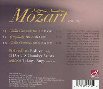 CD Wolfgang Amadeus Mozart: Violin Concertos Nos. 3 & 5; Symphony No. 29 563784