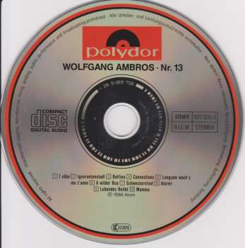 CD Wolfgang Ambros: No.13 557764