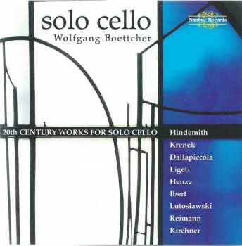 Paul Hindemith: Solo Cello - 20th Century Works For Solo Cello