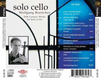 CD Paul Hindemith: Solo Cello - 20th Century Works For Solo Cello 441420