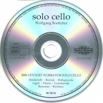 CD Paul Hindemith: Solo Cello - 20th Century Works For Solo Cello 441420