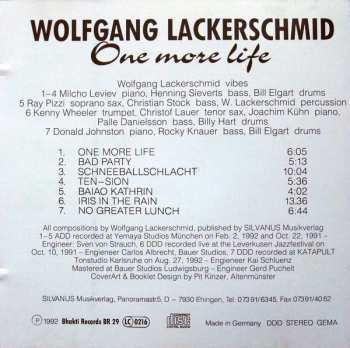 CD Wolfgang Lackerschmid: One More Life 649338