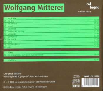 CD Wolfgang Mitterer: Im Sturm (Dein! Dein Ist Mein Herz!) 558626