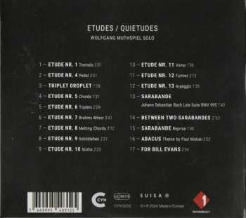 CD Wolfgang Muthspiel: Etudes / Quietudes 624257