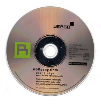 CD Wolfgang Rihm: Grat / Edge 557057