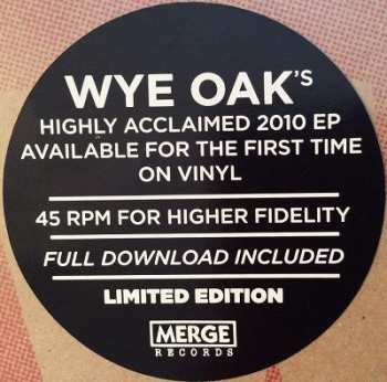 LP Wye Oak: My Neighbor / My Creator LTD 570254