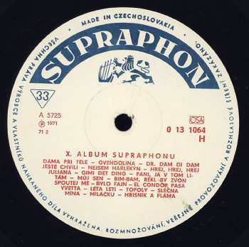 LP Various: X. Album Supraphonu 370976