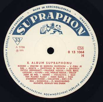 LP Various: X. Album Supraphonu 370976