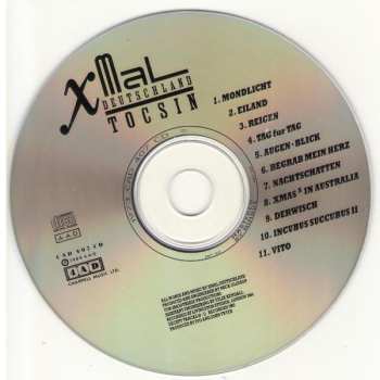 CD X Mal Deutschland: Tocsin 617903