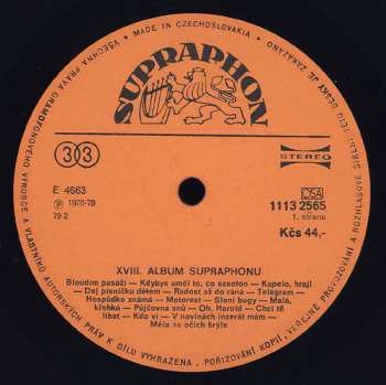 LP Various: XVIII. Album Supraphonu 43949