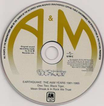 4CD/Box Set Y & T: Earthquake - The A&M Years 118924