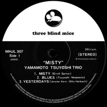 LP Tsuyoshi Yamamoto Trio: Misty LTD 552896