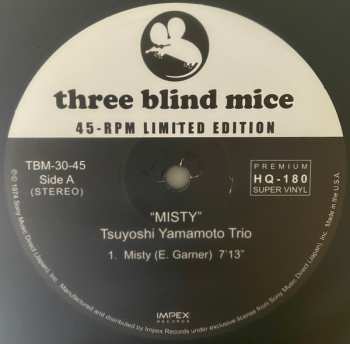 2LP Tsuyoshi Yamamoto Trio: Misty LTD 395139