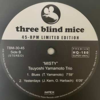 2LP Tsuyoshi Yamamoto Trio: Misty LTD 395139