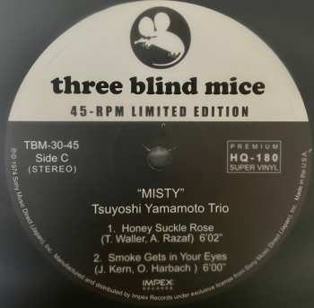 2LP Tsuyoshi Yamamoto Trio: Misty LTD 395139