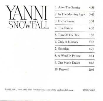 CD Yanni: Snowfall 610129