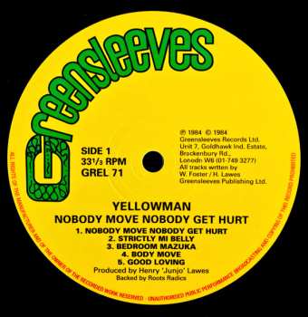 LP Yellowman: Nobody Move Nobody Get Hurt 356162