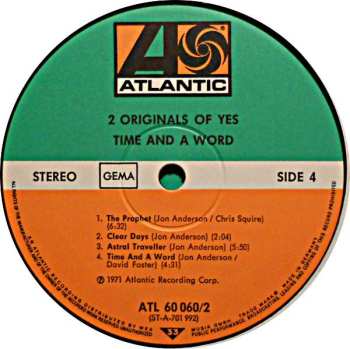 2LP Yes: 2 Originals Of Yes 649078