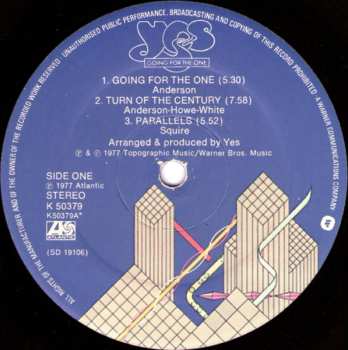 LP Yes: Going For The One 632307