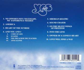 CD Yes: The Best Of Yes 1970 - 1987 393833