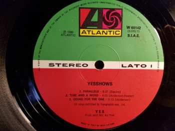 2LP Yes: Yesshows 653392