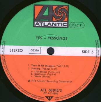 3LP Yes: Yessongs 649775