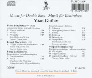 CD Yoan Goilav: Music For Double Bass = Musik Für Kontrabass 548686