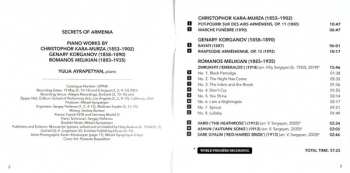 CD Yulia Ayrapetyan: Secrets Of Armenia (Piano Works By Kara-Murza · Korganov · Melikian) 566656