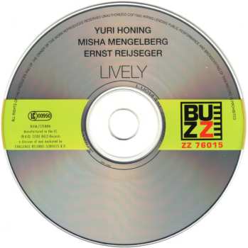 CD Yuri Honing: Lively 457725