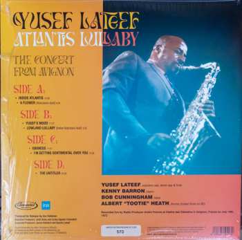 2LP Yusef Lateef: Atlantis Lullaby - The Concert From Avignon DLX | LTD | NUM 580300