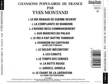 CD Yves Montand: Chansons Populaires De France 555217