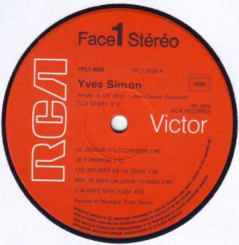 LP Yves Simon: Respirer, Chanter. 622066