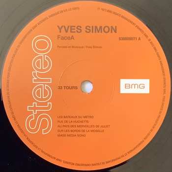 LP Yves Simon: Au Pays Des Merveilles De Juliet 622001