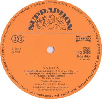 LP Yvetta Simonová: Yvetta 508579