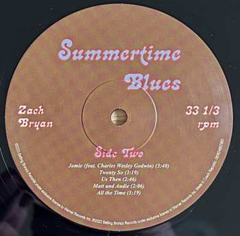 LP Zach Bryan: Summertime Blues 594624